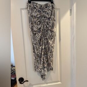 Veronica Beard Pixie Floral Ecru Midi Skirt Womens  Size 4